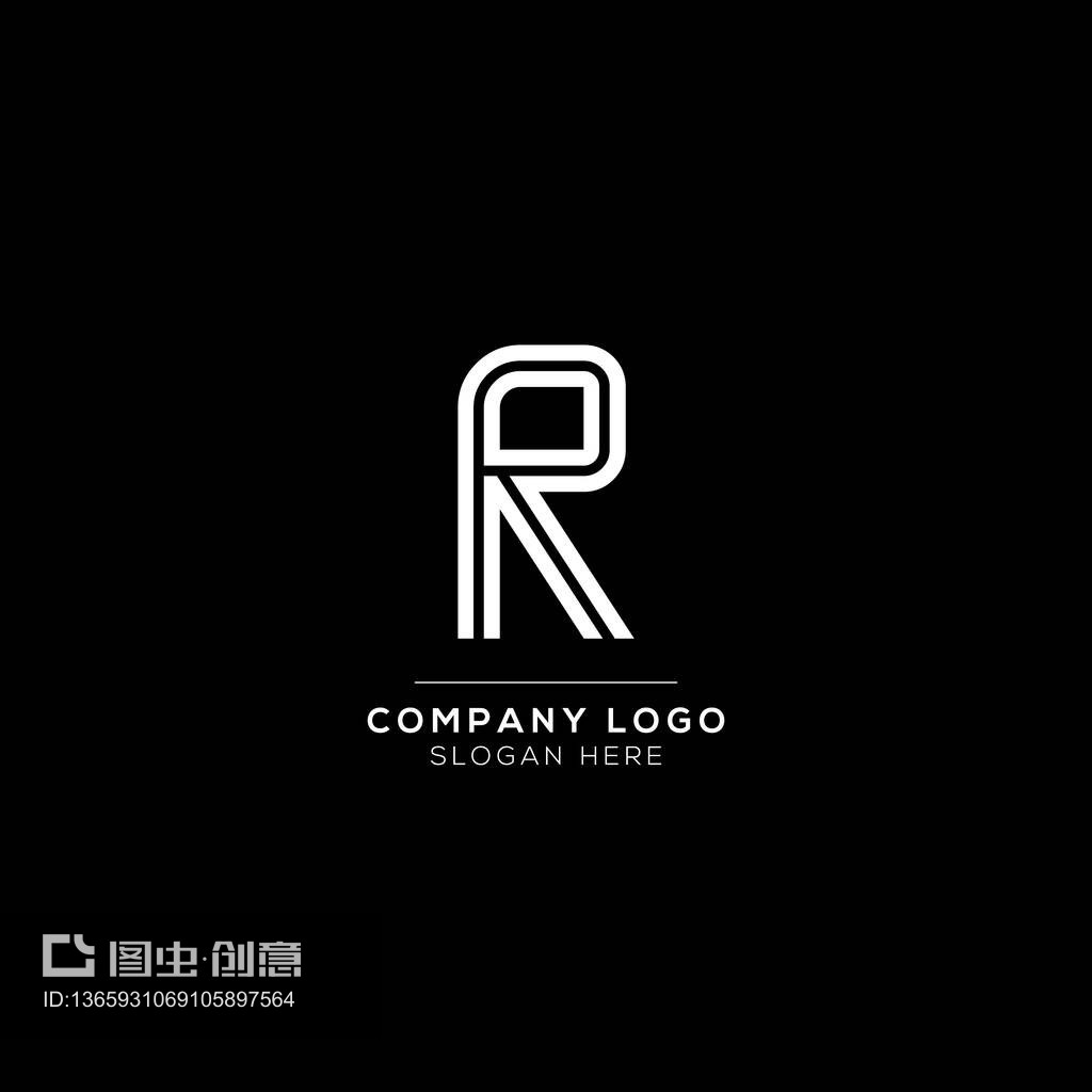 高級矢量R首字母标志爲豪華品牌。爲您的精英公司設計(jì)優雅時尚的設計(jì)。